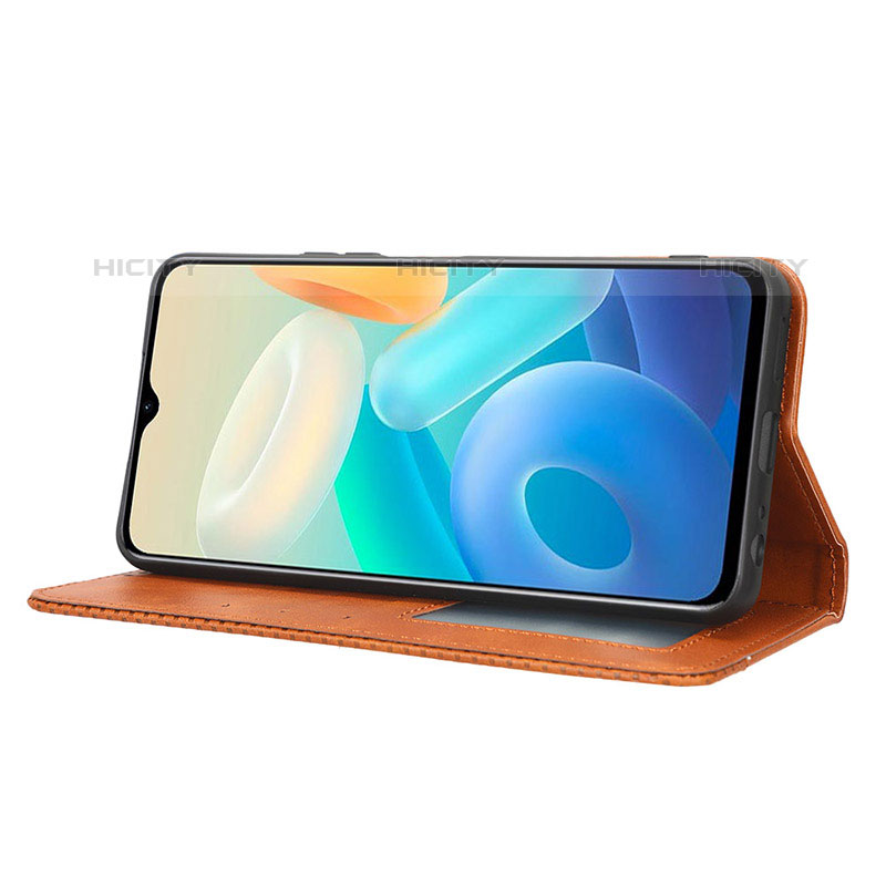 Handytasche Stand Schutzhülle Flip Leder Hülle BY4 für Vivo iQOO Z6 Lite 5G groß