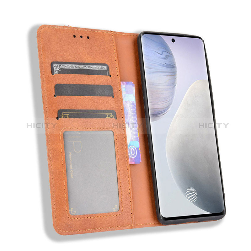 Handytasche Stand Schutzhülle Flip Leder Hülle BY4 für Vivo X60 Pro+ Plus 5G