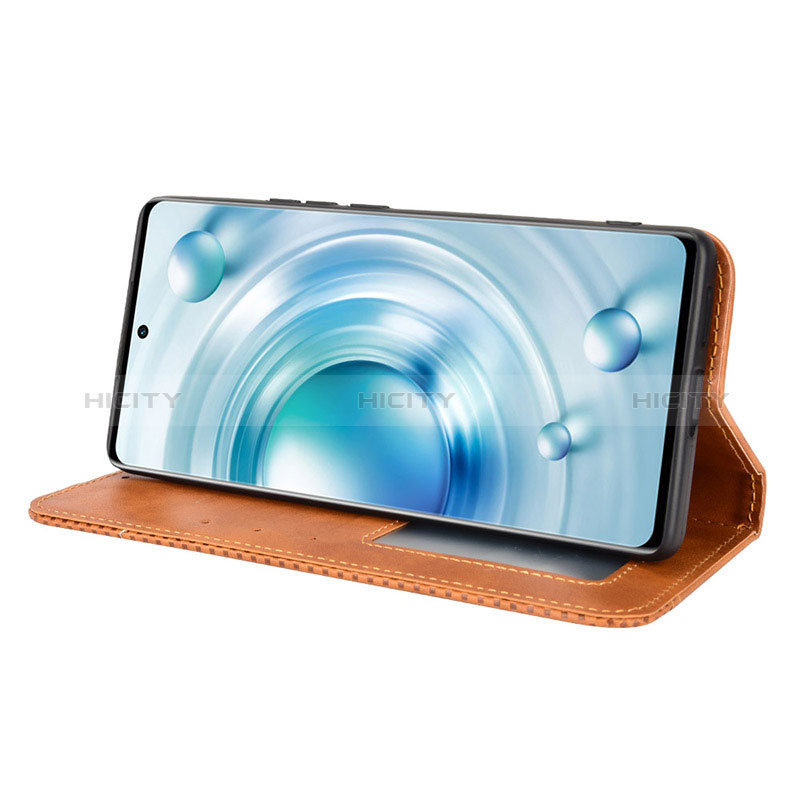 Handytasche Stand Schutzhülle Flip Leder Hülle BY4 für Vivo X80 5G