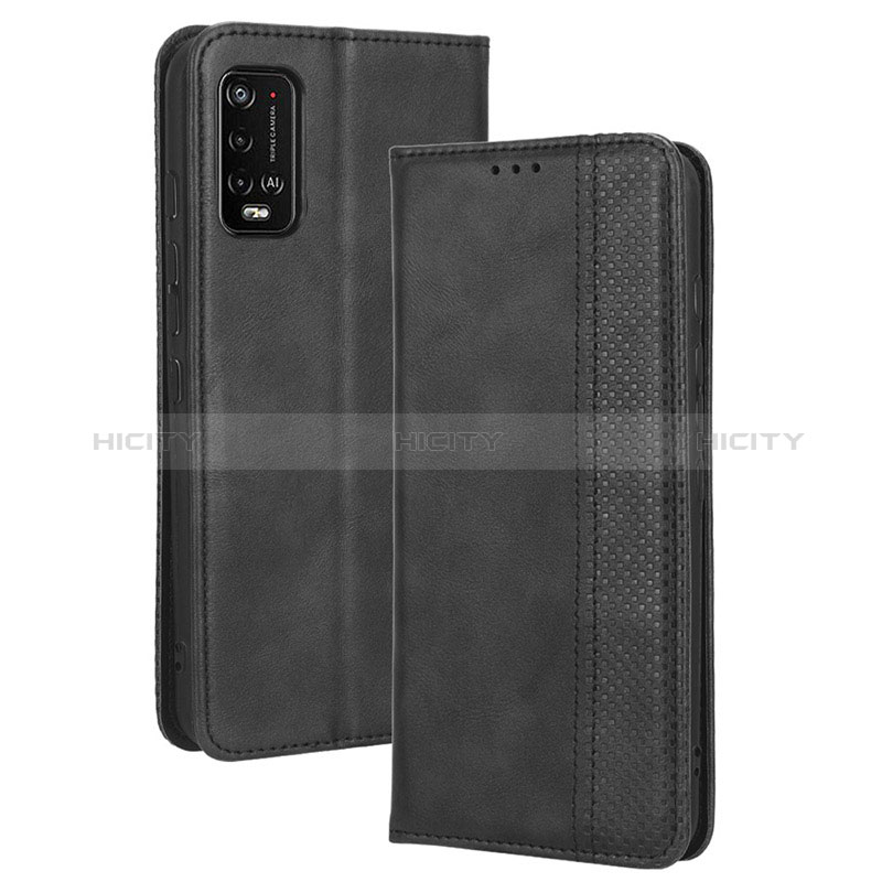 Handytasche Stand Schutzhülle Flip Leder Hülle BY4 für Wiko Power U20 Schwarz Plus