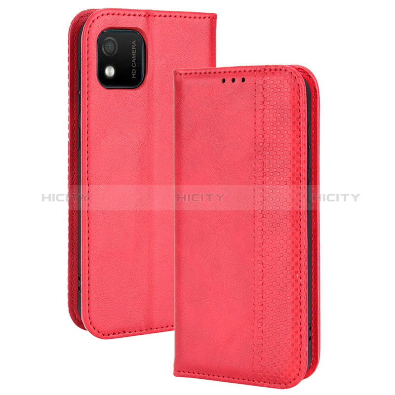 Handytasche Stand Schutzhülle Flip Leder Hülle BY4 für Wiko Y52 Rot