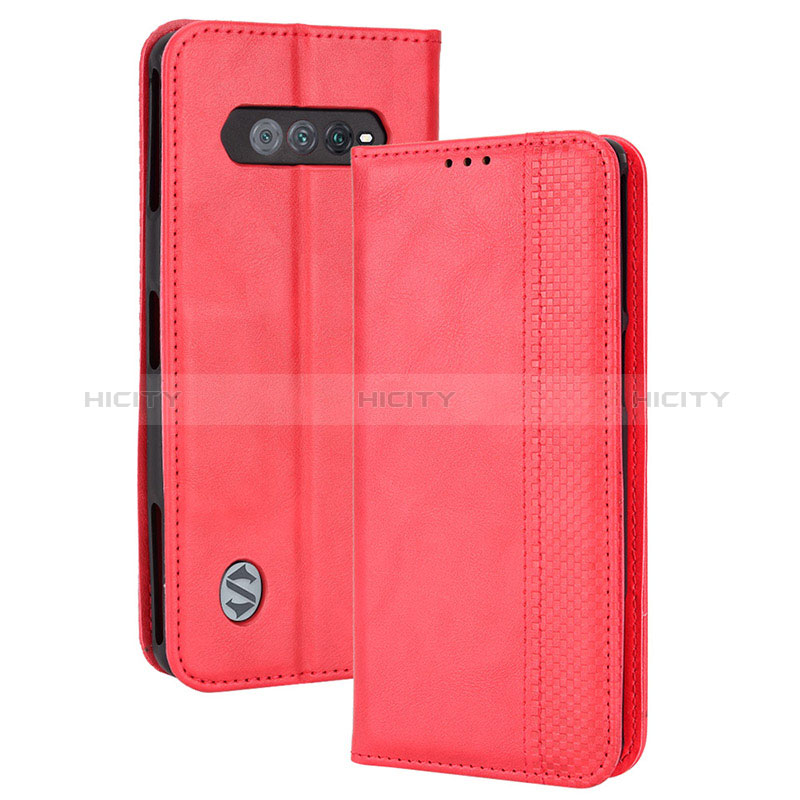 Handytasche Stand Schutzhülle Flip Leder Hülle BY4 für Xiaomi Black Shark 5 RS 5G Rot Plus