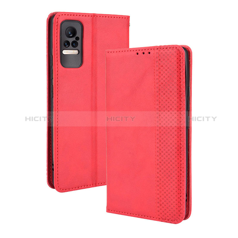 Handytasche Stand Schutzhülle Flip Leder Hülle BY4 für Xiaomi Civi 1S 5G Rot