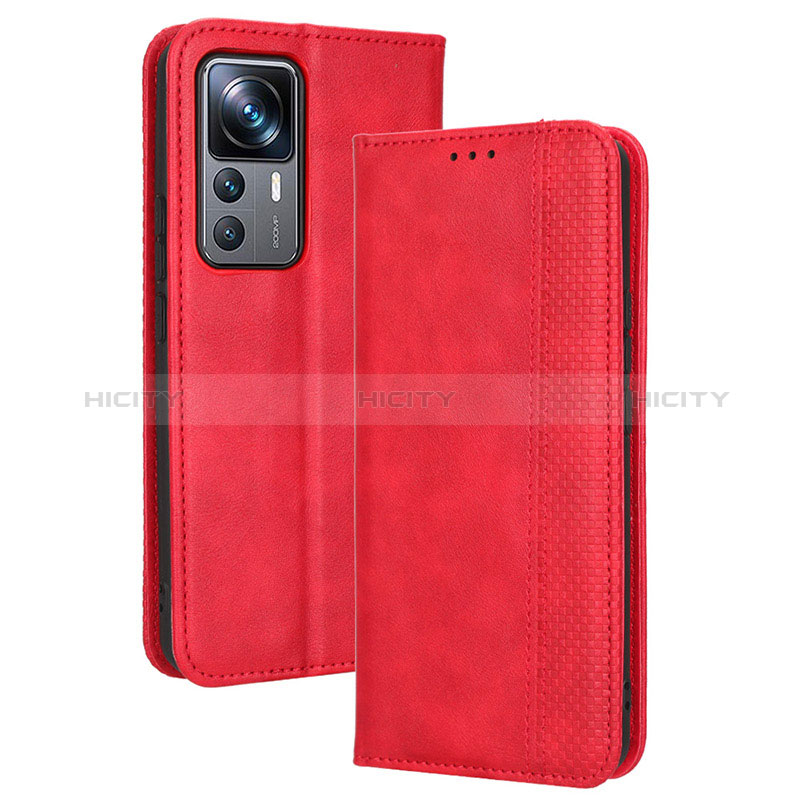 Handytasche Stand Schutzhülle Flip Leder Hülle BY4 für Xiaomi Mi 12T Pro 5G Rot Plus