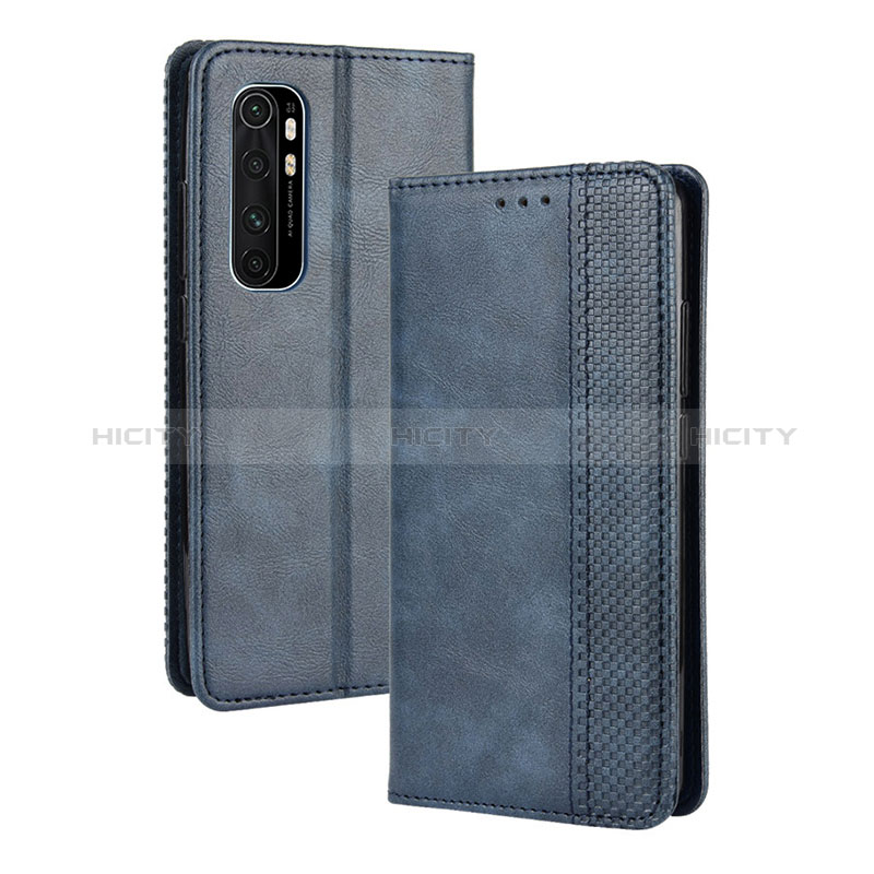 Handytasche Stand Schutzhülle Flip Leder Hülle BY4 für Xiaomi Mi Note 10 Lite Blau