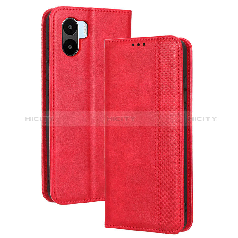 Handytasche Stand Schutzhülle Flip Leder Hülle BY4 für Xiaomi Poco C51 Rot