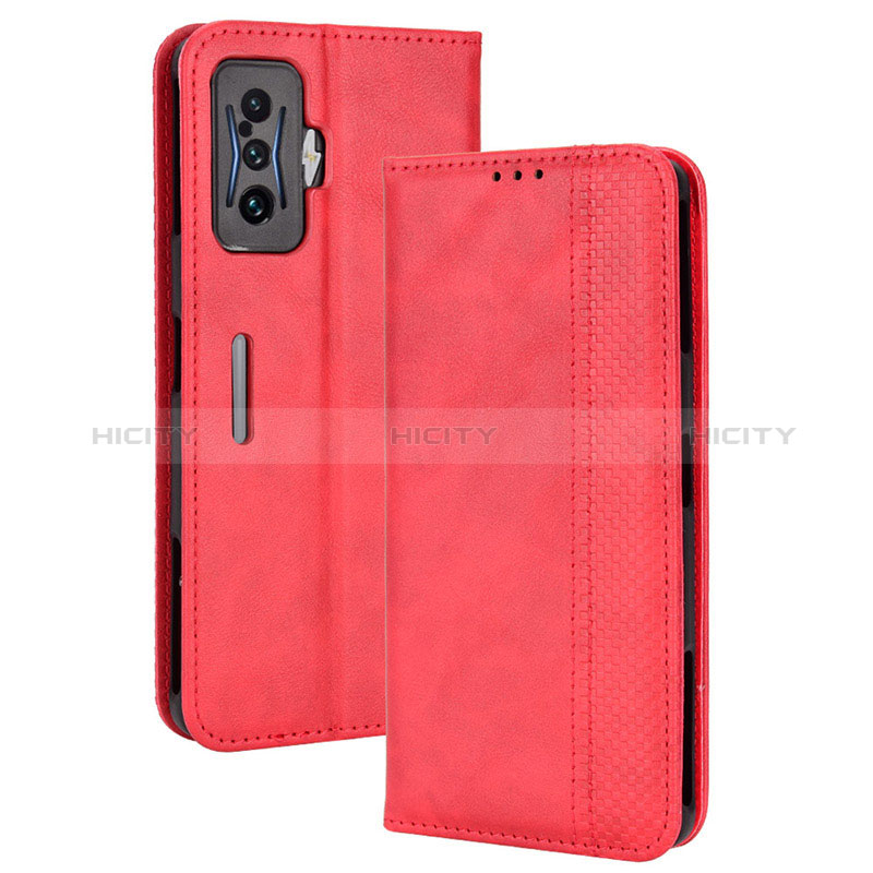 Handytasche Stand Schutzhülle Flip Leder Hülle BY4 für Xiaomi Poco F4 GT 5G Rot Plus