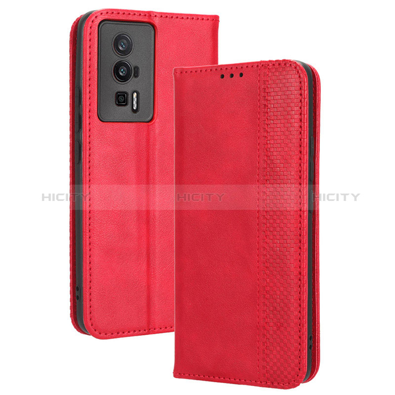 Handytasche Stand Schutzhülle Flip Leder Hülle BY4 für Xiaomi Poco F5 Pro 5G Rot