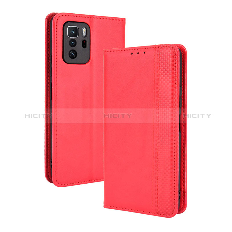 Handytasche Stand Schutzhülle Flip Leder Hülle BY4 für Xiaomi Poco X3 GT 5G Rot Plus