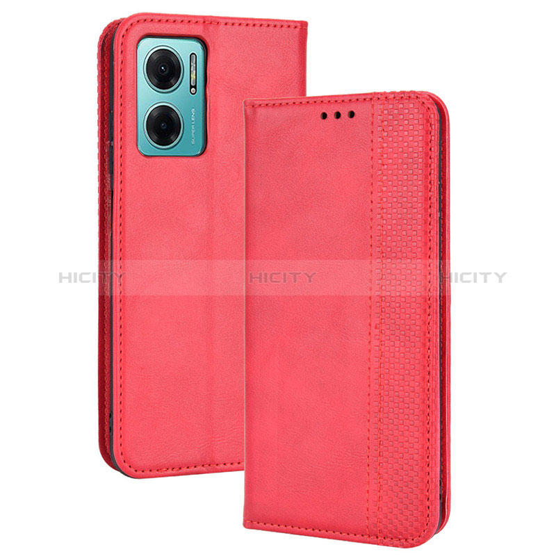 Handytasche Stand Schutzhülle Flip Leder Hülle BY4 für Xiaomi Redmi 10 5G Rot