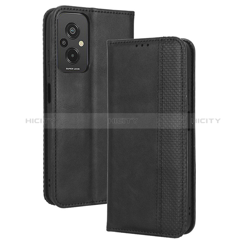 Handytasche Stand Schutzhülle Flip Leder Hülle BY4 für Xiaomi Redmi 11 Prime 4G Schwarz