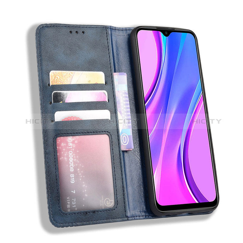 Handytasche Stand Schutzhülle Flip Leder Hülle BY4 für Xiaomi Redmi 9 groß