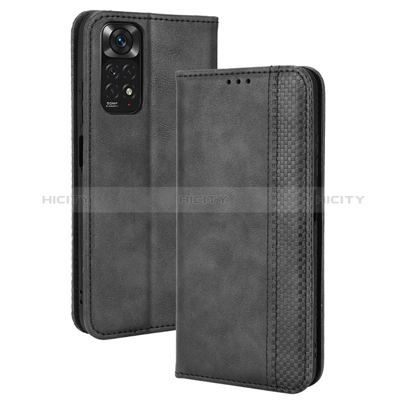 Handytasche Stand Schutzhülle Flip Leder Hülle BY4 für Xiaomi Redmi Note 11 4G (2022) groß