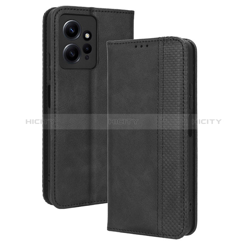 Handytasche Stand Schutzhülle Flip Leder Hülle BY4 für Xiaomi Redmi Note 12 4G Schwarz