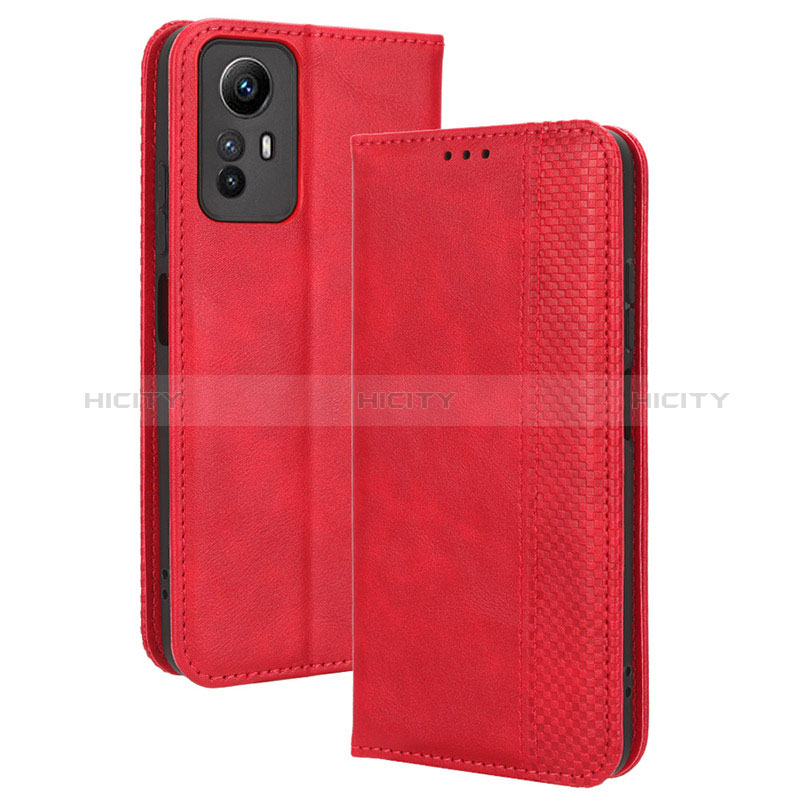 Handytasche Stand Schutzhülle Flip Leder Hülle BY4 für Xiaomi Redmi Note 12S Rot Plus