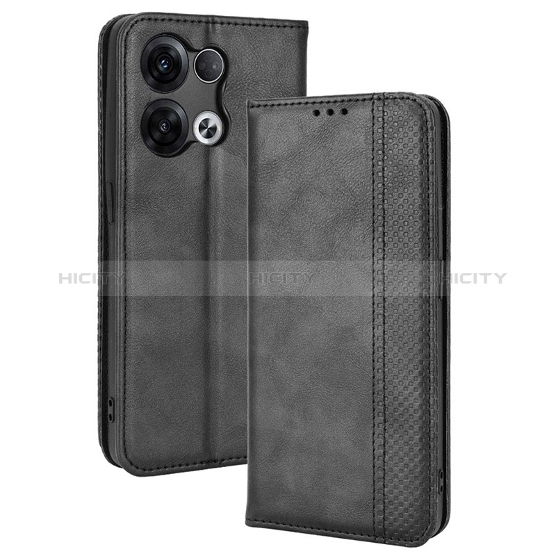 Handytasche Stand Schutzhülle Flip Leder Hülle BY4 für Xiaomi Redmi Note 13 Pro 5G Schwarz