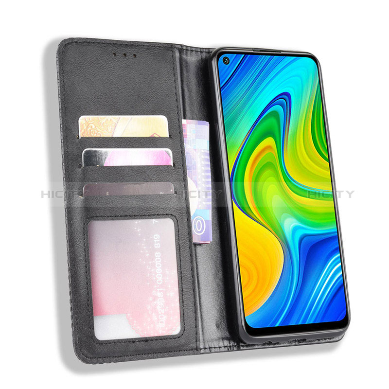 Handytasche Stand Schutzhülle Flip Leder Hülle BY4 für Xiaomi Redmi Note 9 groß