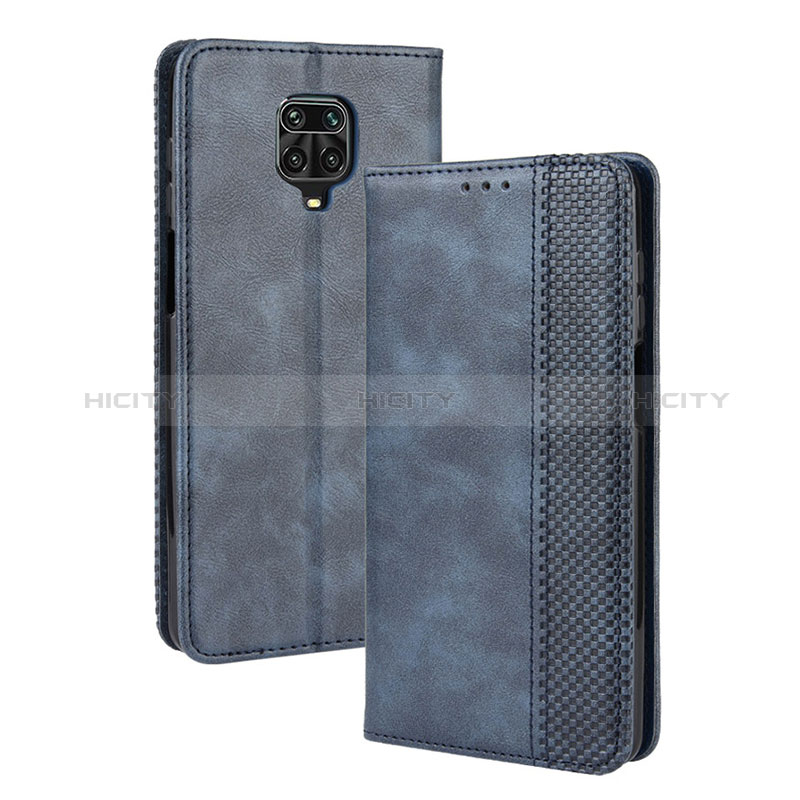 Handytasche Stand Schutzhülle Flip Leder Hülle BY4 für Xiaomi Redmi Note 9S Blau