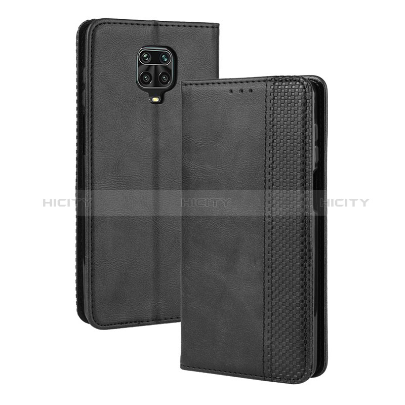 Handytasche Stand Schutzhülle Flip Leder Hülle BY4 für Xiaomi Redmi Note 9S Schwarz Plus