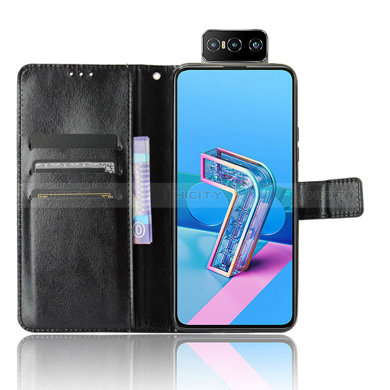 Handytasche Stand Schutzhülle Flip Leder Hülle BY5 für Asus Zenfone 7 Pro ZS671KS groß