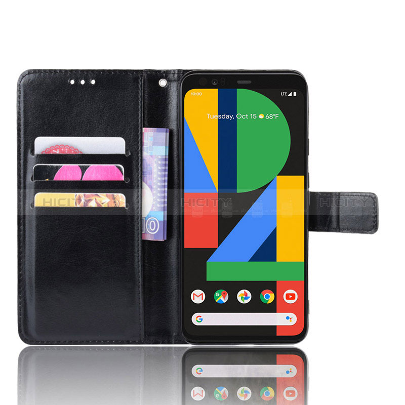 Handytasche Stand Schutzhülle Flip Leder Hülle BY5 für Google Pixel 4 groß