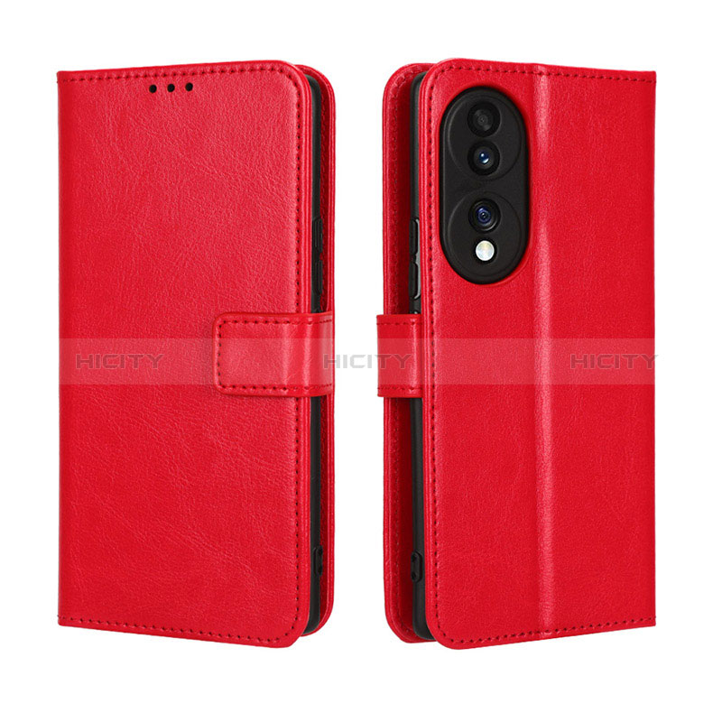 Handytasche Stand Schutzhülle Flip Leder Hülle BY5 für Huawei Honor 70 5G Rot