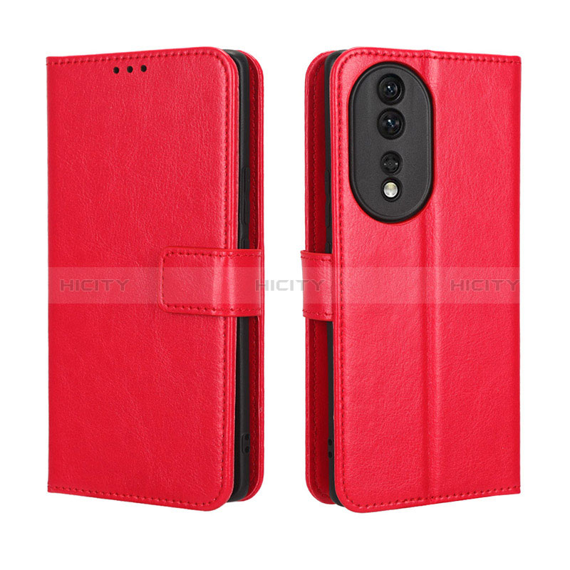 Handytasche Stand Schutzhülle Flip Leder Hülle BY5 für Huawei Honor 80 5G Rot