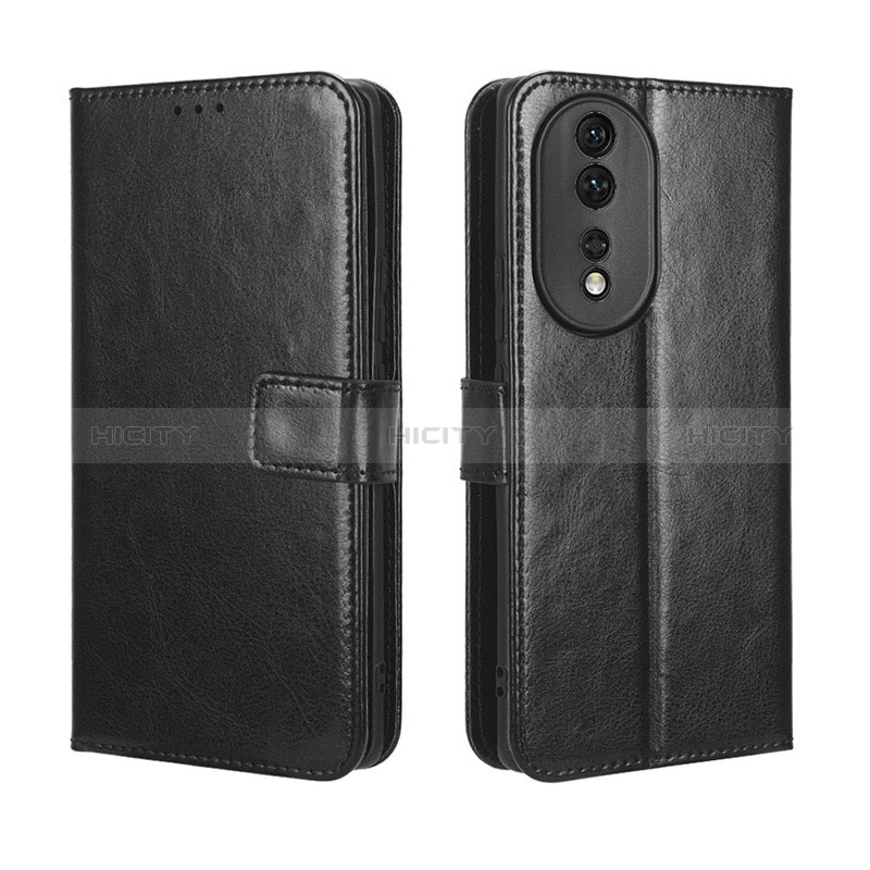 Handytasche Stand Schutzhülle Flip Leder Hülle BY5 für Huawei Honor 80 5G Schwarz