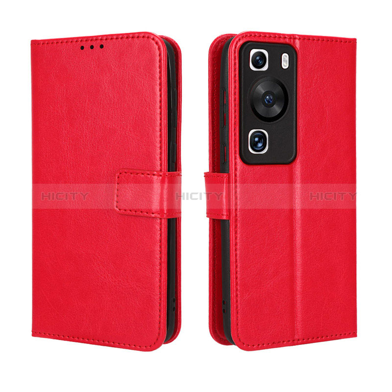 Handytasche Stand Schutzhülle Flip Leder Hülle BY5 für Huawei P60 Pro Rot