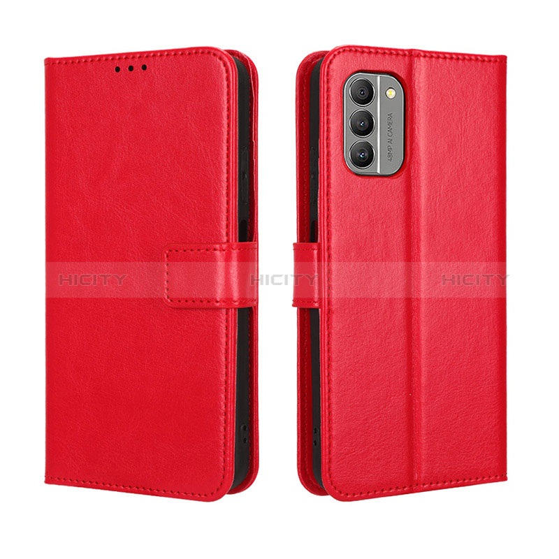 Handytasche Stand Schutzhülle Flip Leder Hülle BY5 für Nokia G400 5G Rot