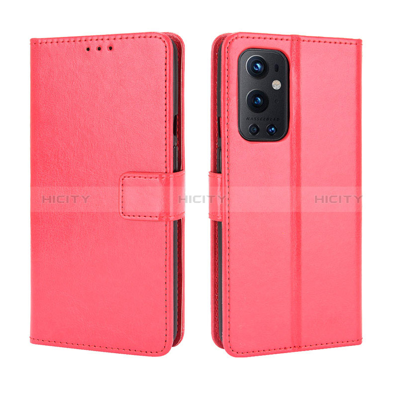 Handytasche Stand Schutzhülle Flip Leder Hülle BY5 für OnePlus 9 Pro 5G Rot Plus