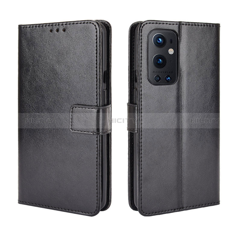 Handytasche Stand Schutzhülle Flip Leder Hülle BY5 für OnePlus 9 Pro 5G Schwarz Plus