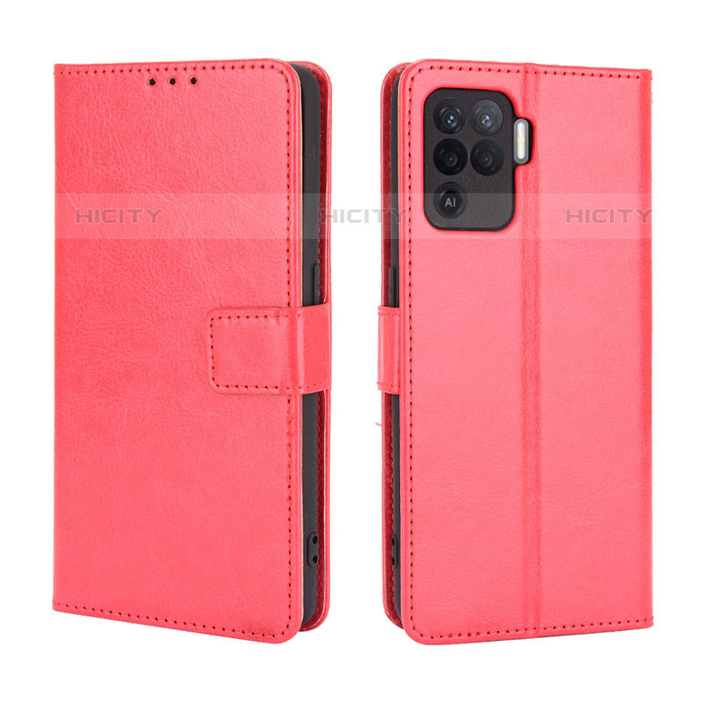 Handytasche Stand Schutzhülle Flip Leder Hülle BY5 für Oppo A94 4G Rot