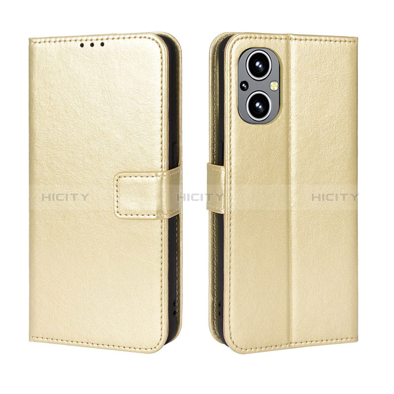 Handytasche Stand Schutzhülle Flip Leder Hülle BY5 für Oppo A96 5G Gold