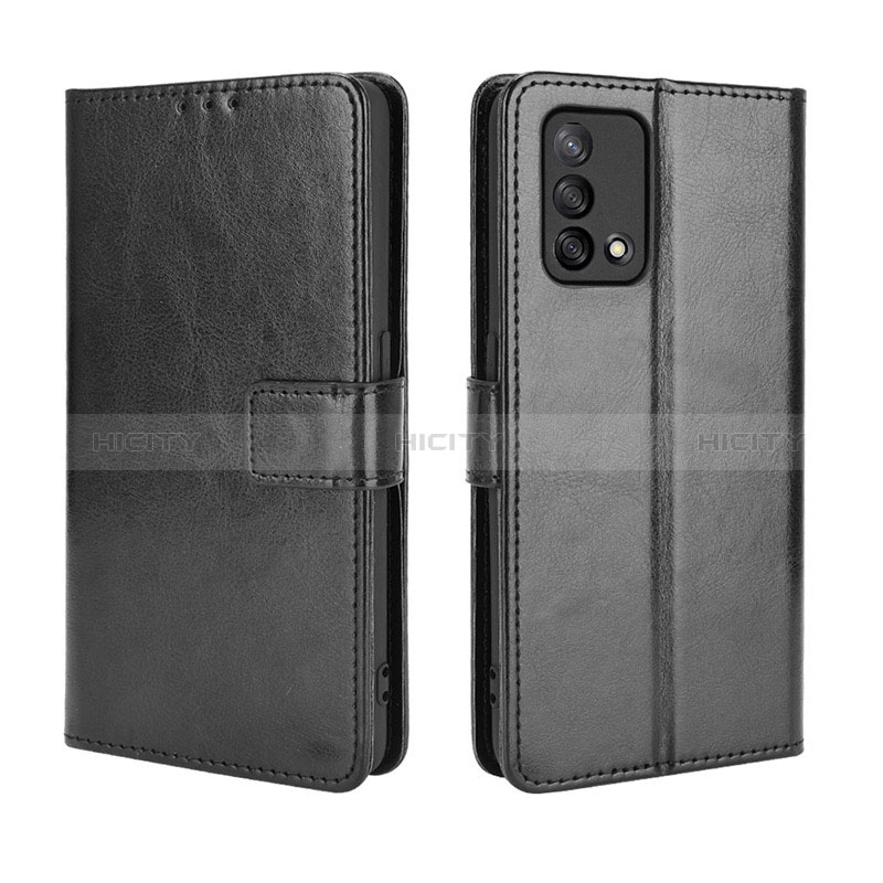 Handytasche Stand Schutzhülle Flip Leder Hülle BY5 für Oppo F19 Schwarz