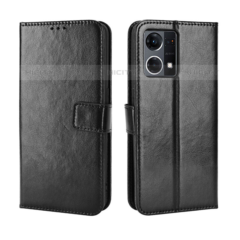 Handytasche Stand Schutzhülle Flip Leder Hülle BY5 für Oppo F21s Pro 4G Schwarz