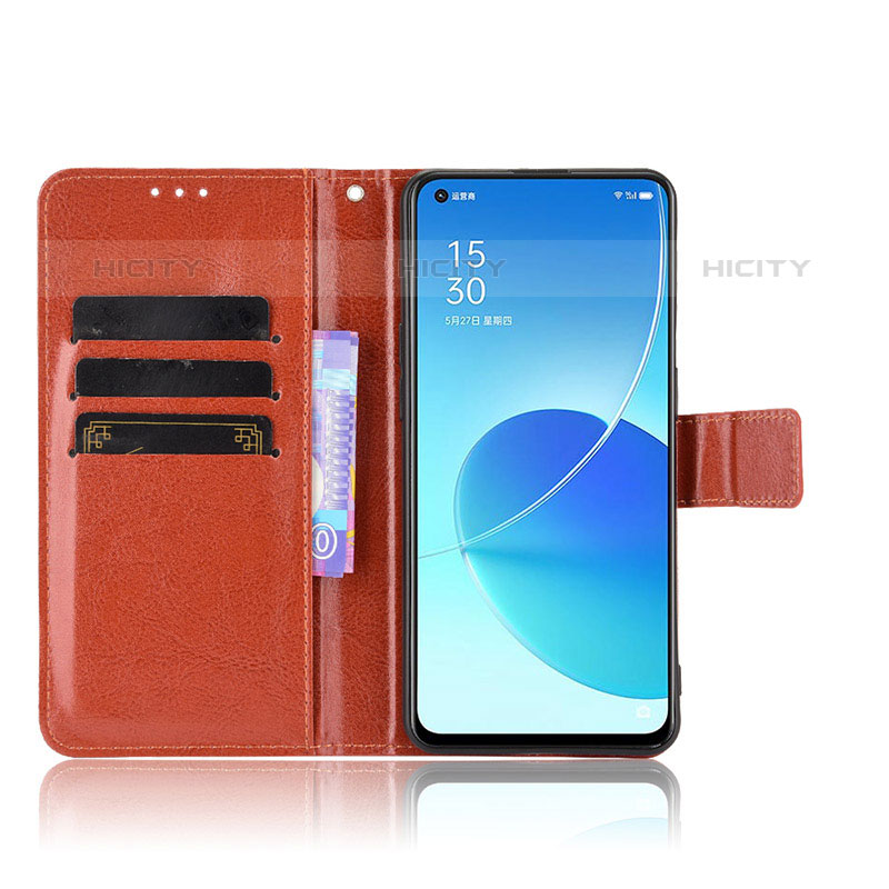 Handytasche Stand Schutzhülle Flip Leder Hülle BY5 für Oppo Reno6 5G groß