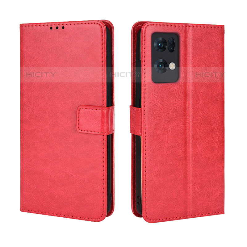 Handytasche Stand Schutzhülle Flip Leder Hülle BY5 für Oppo Reno7 Pro 5G Rot