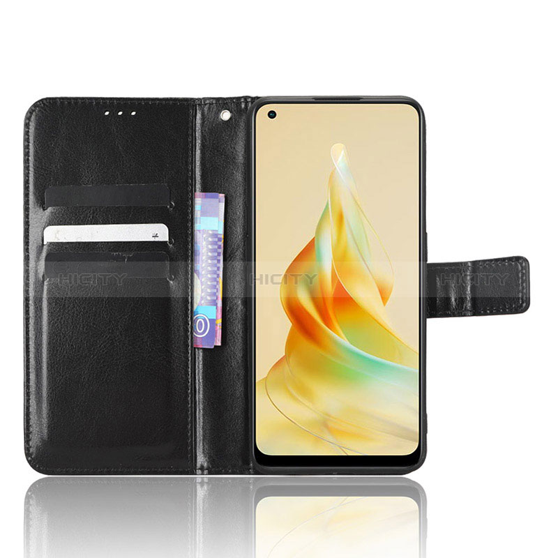 Handytasche Stand Schutzhülle Flip Leder Hülle BY5 für Oppo Reno8 T 4G groß