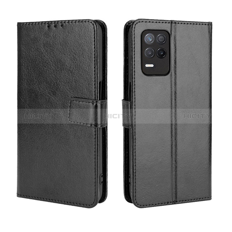 Handytasche Stand Schutzhülle Flip Leder Hülle BY5 für Realme 8s 5G Schwarz Plus