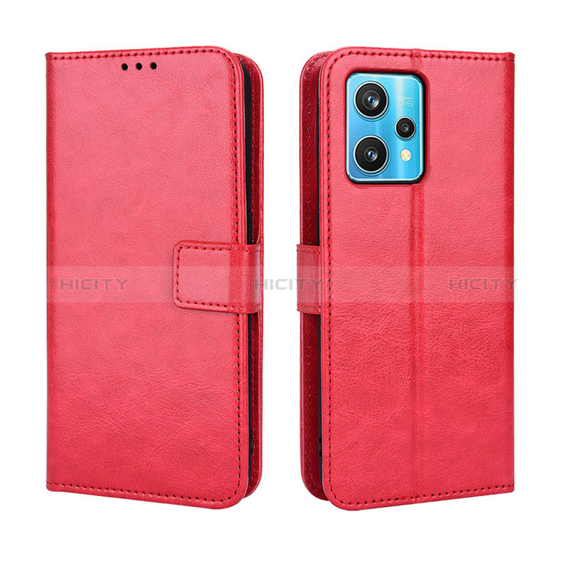 Handytasche Stand Schutzhülle Flip Leder Hülle BY5 für Realme 9 4G Rot Plus