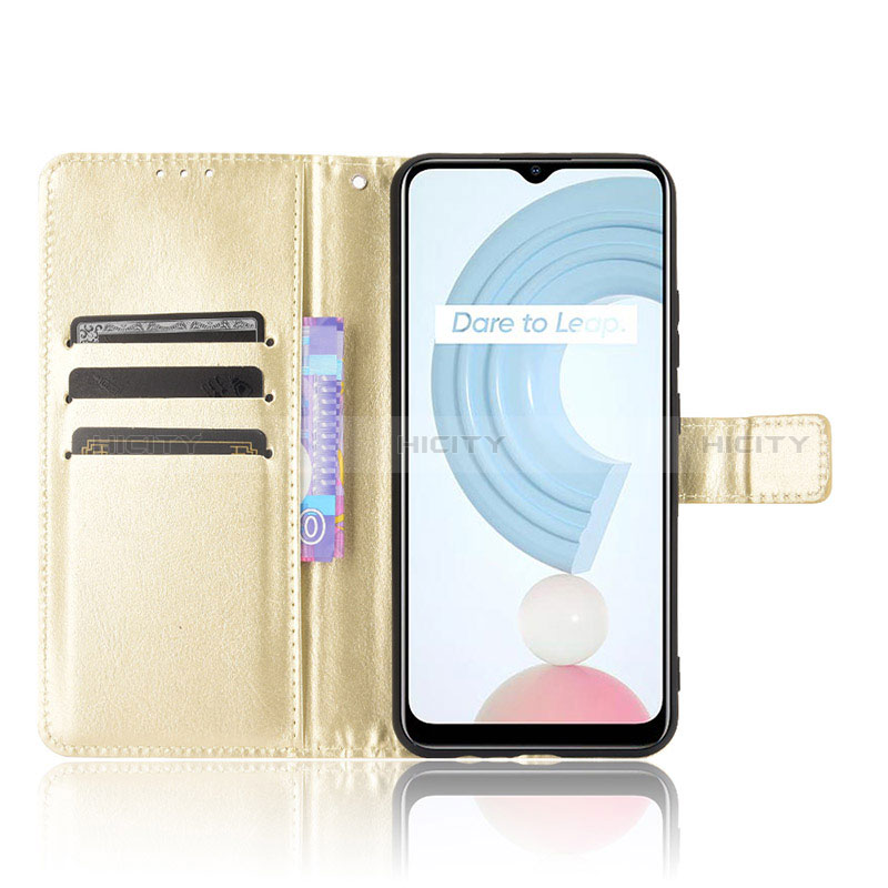 Handytasche Stand Schutzhülle Flip Leder Hülle BY5 für Realme C21 groß