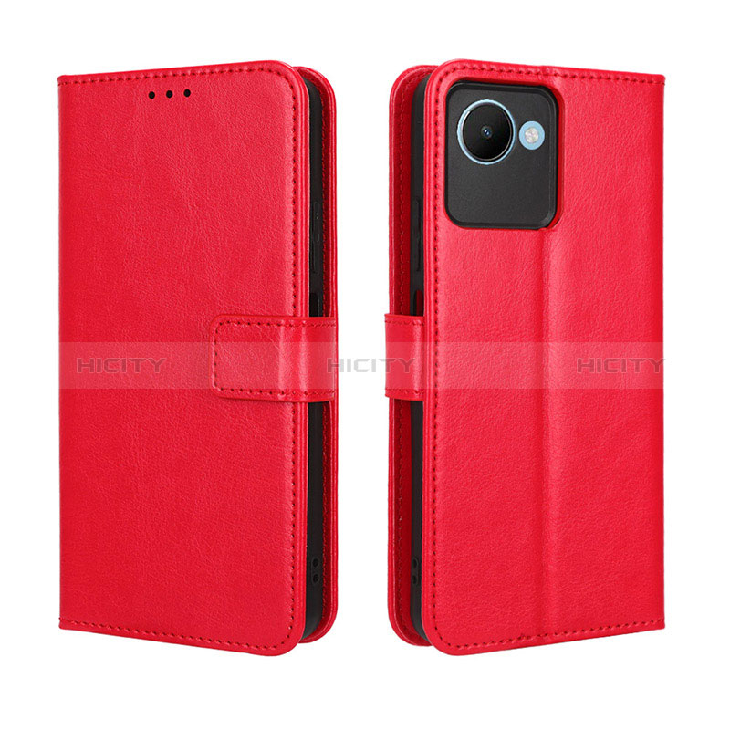 Handytasche Stand Schutzhülle Flip Leder Hülle BY5 für Realme C30s Rot