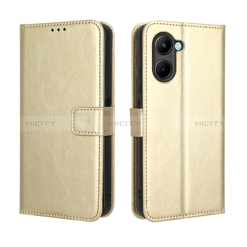 Handytasche Stand Schutzhülle Flip Leder Hülle BY5 für Realme C33 (2023) Gold