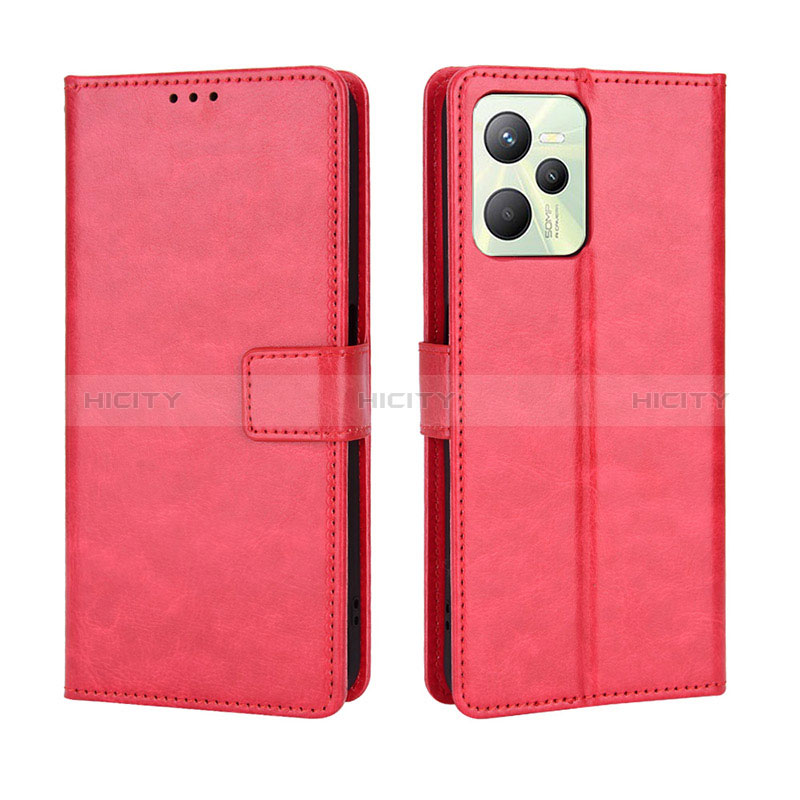 Handytasche Stand Schutzhülle Flip Leder Hülle BY5 für Realme C35 Rot