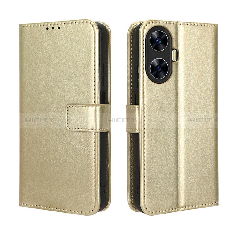 Handytasche Stand Schutzhülle Flip Leder Hülle BY5 für Realme C55 Gold Plus