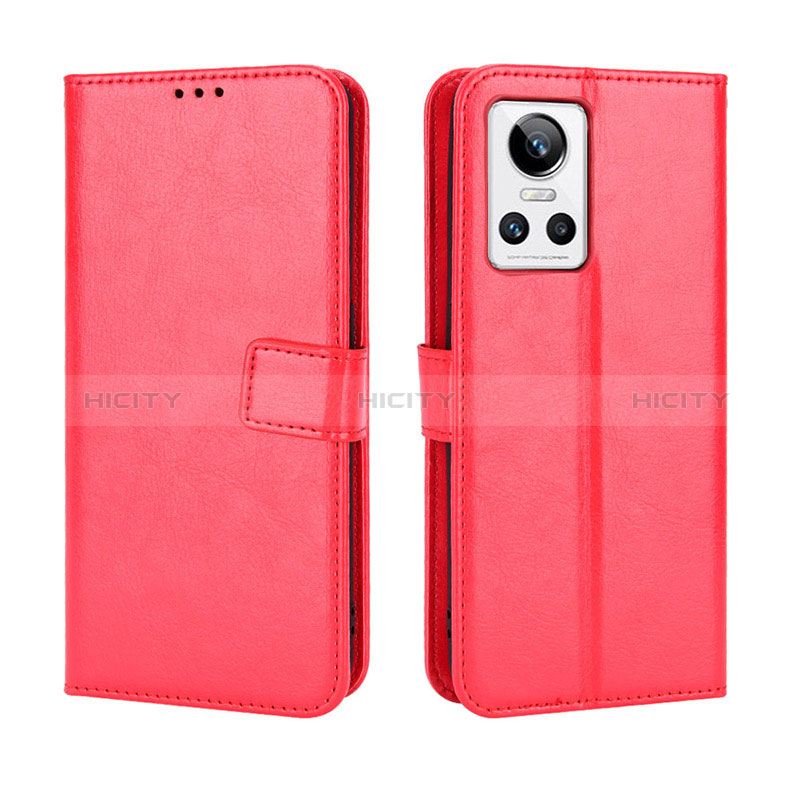 Handytasche Stand Schutzhülle Flip Leder Hülle BY5 für Realme GT Neo3 5G Rot Plus