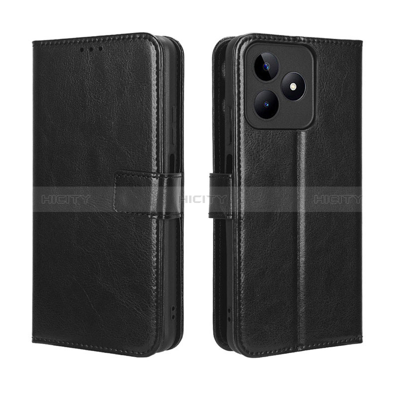 Handytasche Stand Schutzhülle Flip Leder Hülle BY5 für Realme Narzo N53 Schwarz