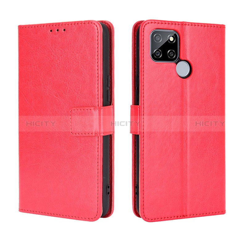 Handytasche Stand Schutzhülle Flip Leder Hülle BY5 für Realme Q2i 5G Rot Plus