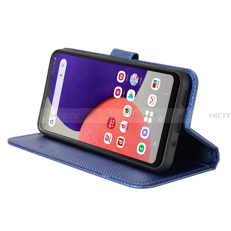 Handytasche Stand Schutzhülle Flip Leder Hülle BY5 für Samsung Galaxy A22 5G SC-56B groß